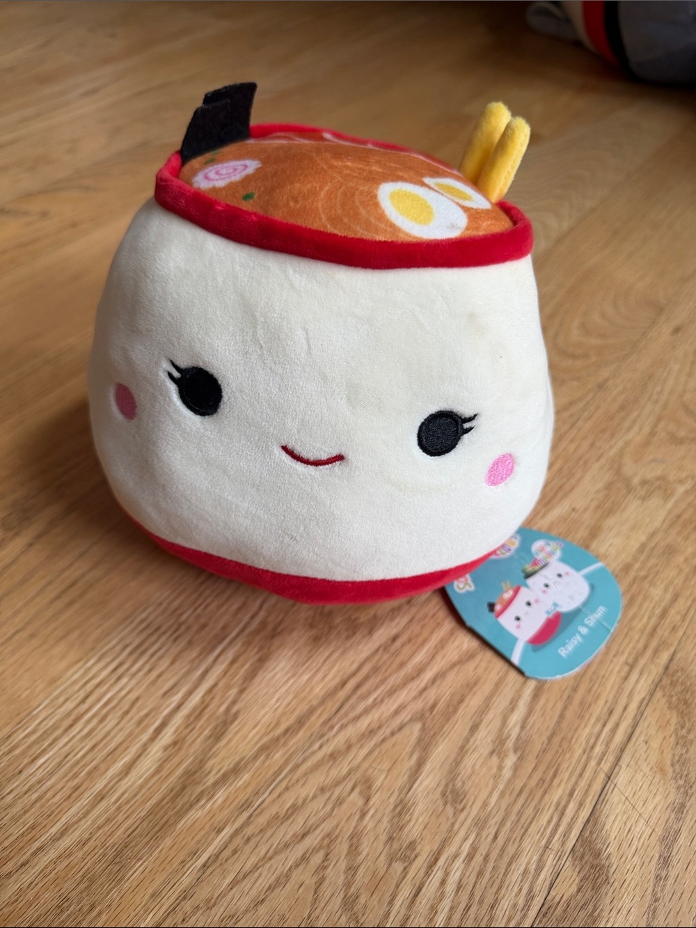 Squishmallows Raisy & Shun 8” Flip-A-Mallows Ramen Sushi Reversible Plush NWT